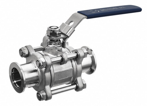 Manual 2-Way Ball Valve Clamp 316 SS