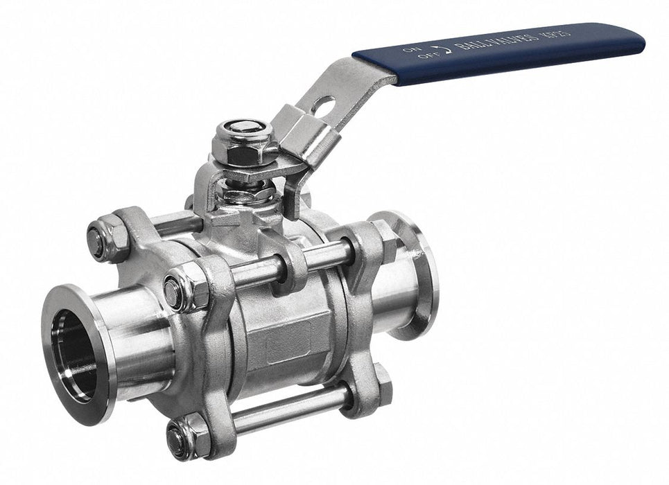 Manual 2-Way Ball Valve Clamp 316 SS