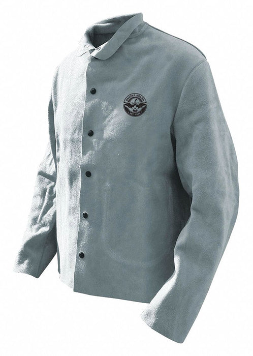 Welding Jacket Gray Split Cowhide 2XL