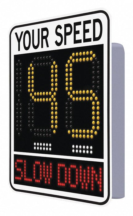 LED Radar Speed Display Sign Red/Ylw LED