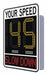 LED Radar Speed Display Sign Red/Ylw LED