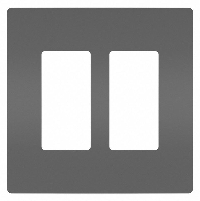 Rocker Wall Plate Smooth Plastic Black
