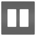 Rocker Wall Plate Smooth Plastic Black