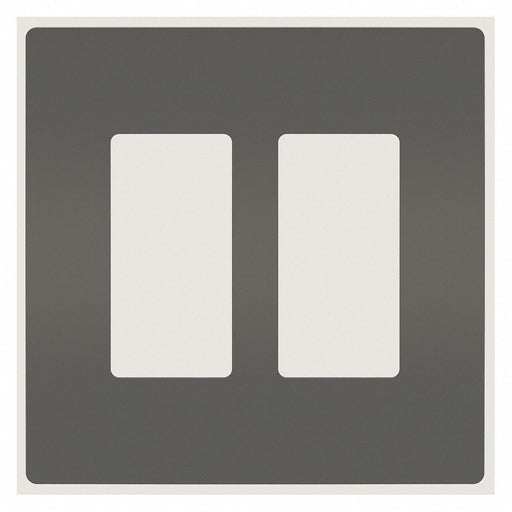 Rocker Wall Plate Smooth Plastic Black