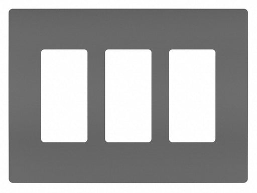 Rocker Wall Plate Smooth Plastic Black