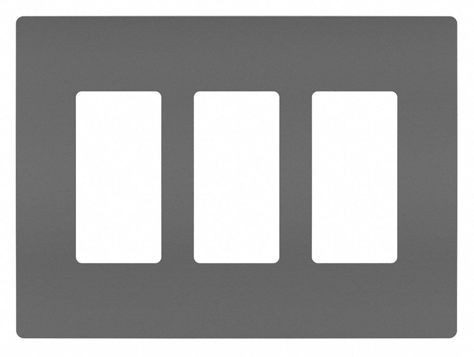 Rocker Wall Plate Smooth Plastic Black