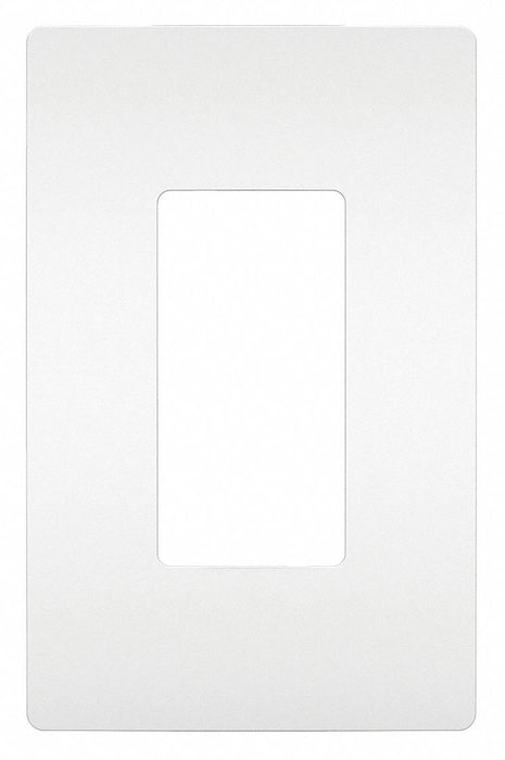 Rocker Wall Plate Smooth Plastic White