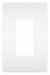 Rocker Wall Plate Smooth Plastic White