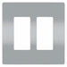 Rocker Wall Plate Smooth Plastic White