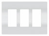 Rocker Wall Plate Smooth Plastic White