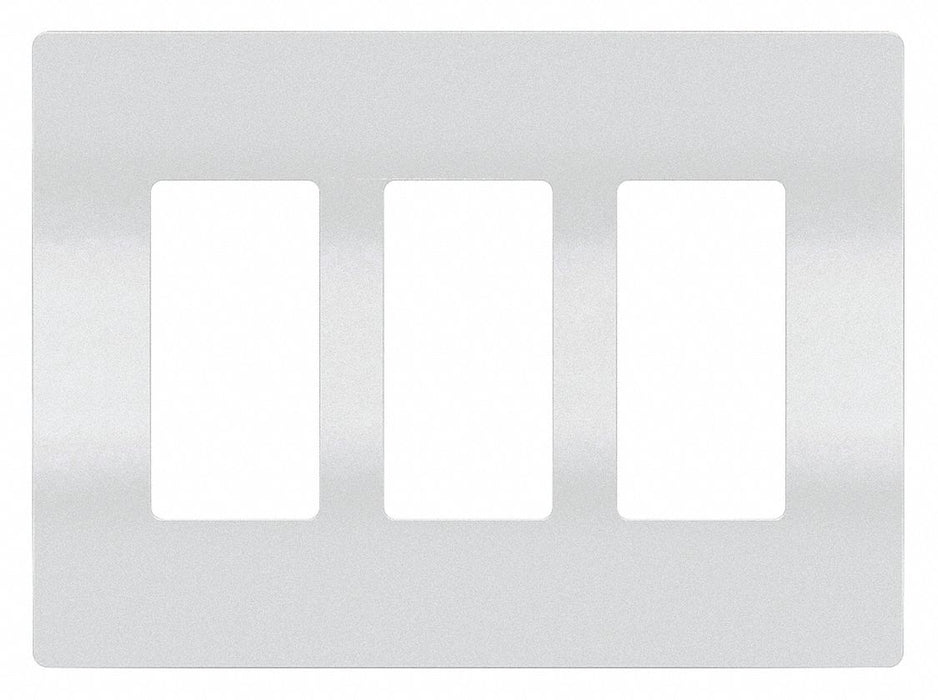 Rocker Wall Plate Smooth Plastic White