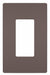 Rocker Wall Plate Smooth Plastic Brown