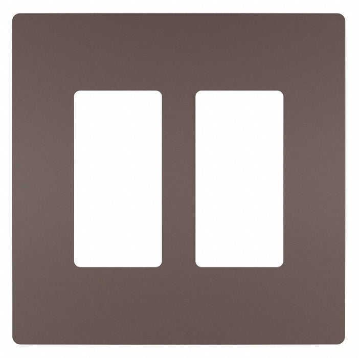 Rocker Wall Plate Smooth Plastic Brown