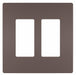 Rocker Wall Plate Smooth Plastic Brown