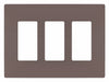 Rocker Wall Plate Smooth Plastic Brown