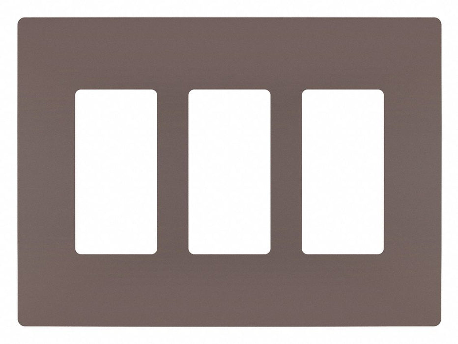 Rocker Wall Plate Smooth Plastic Brown