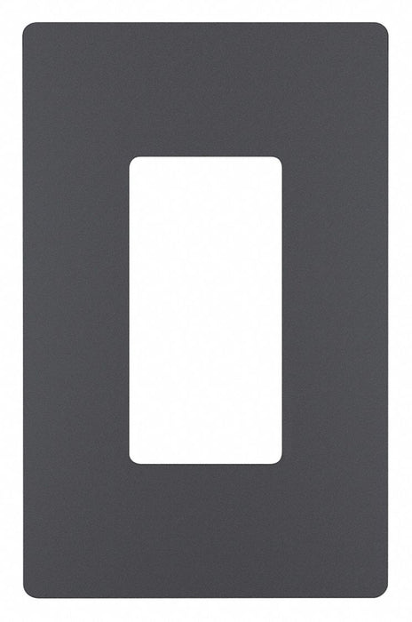 Rocker Wall Plate Smooth Plastic Gray