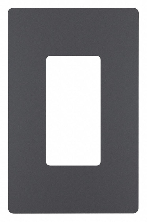 Rocker Wall Plate Smooth Plastic Gray