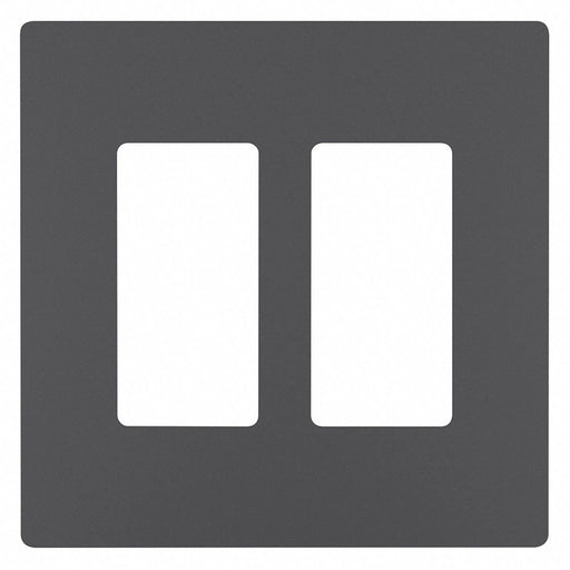 Rocker Wall Plate Smooth Plastic Gray