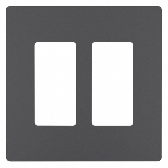 Rocker Wall Plate Smooth Plastic Gray