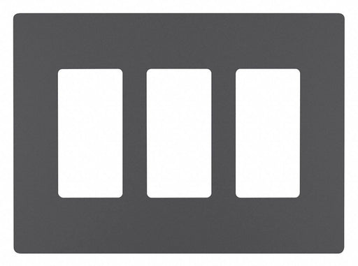 Rocker Wall Plate Smooth Plastic Gray