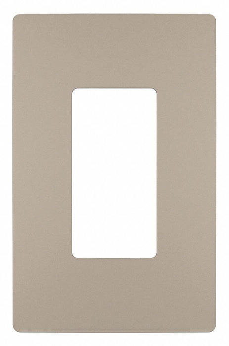 Rocker Wall Plate Smooth Plastic Silver