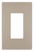 Rocker Wall Plate Smooth Plastic Silver