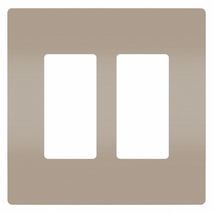 Rocker Wall Plate Smooth Plastic Silver