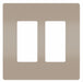 Rocker Wall Plate Smooth Plastic Silver