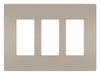 Rocker Wall Plate Smooth Plastic Silver