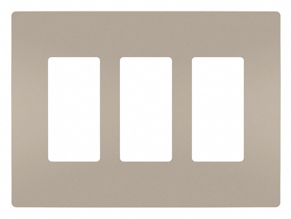 Rocker Wall Plate Smooth Plastic Silver