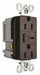 USB Charger Recept 15 A Drk Brz Type A/C