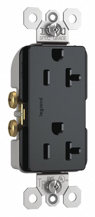 Receptacle Gray 20 A 2P3W Back Side 1PK
