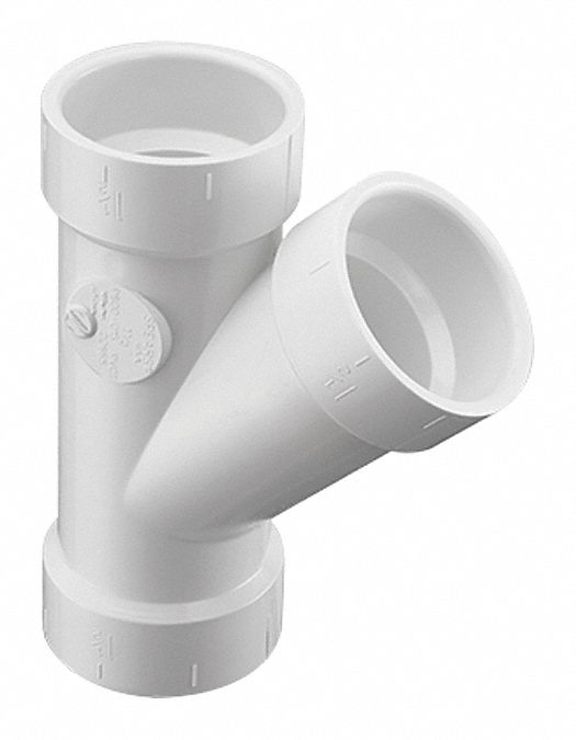 PVC Wye 6inSocket 6inHub 6inHub