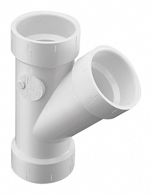 PVC Wye 4inSocket 4inHub 4inHub