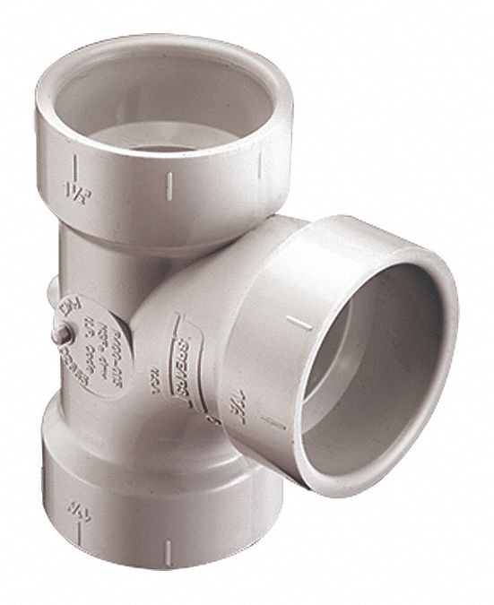 PVC SanitaryTee 3inSocket 3inHub 3inHub