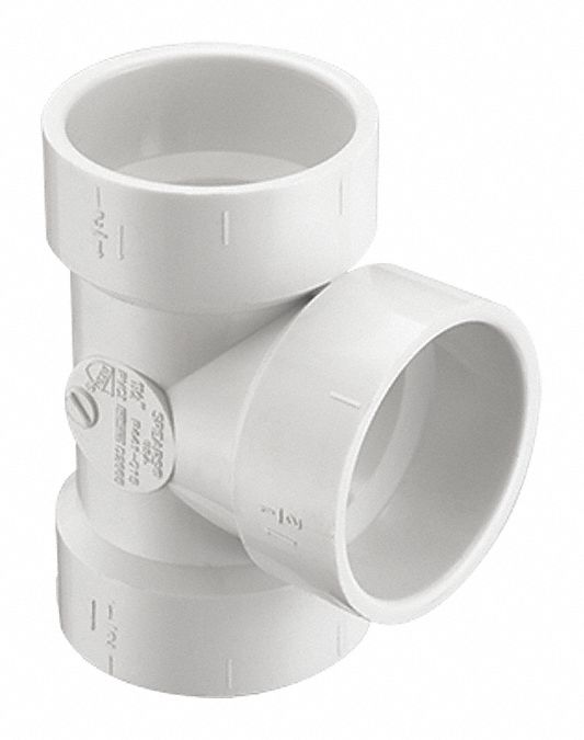 PVC Tee 4inSocket 4inHub 4inHub