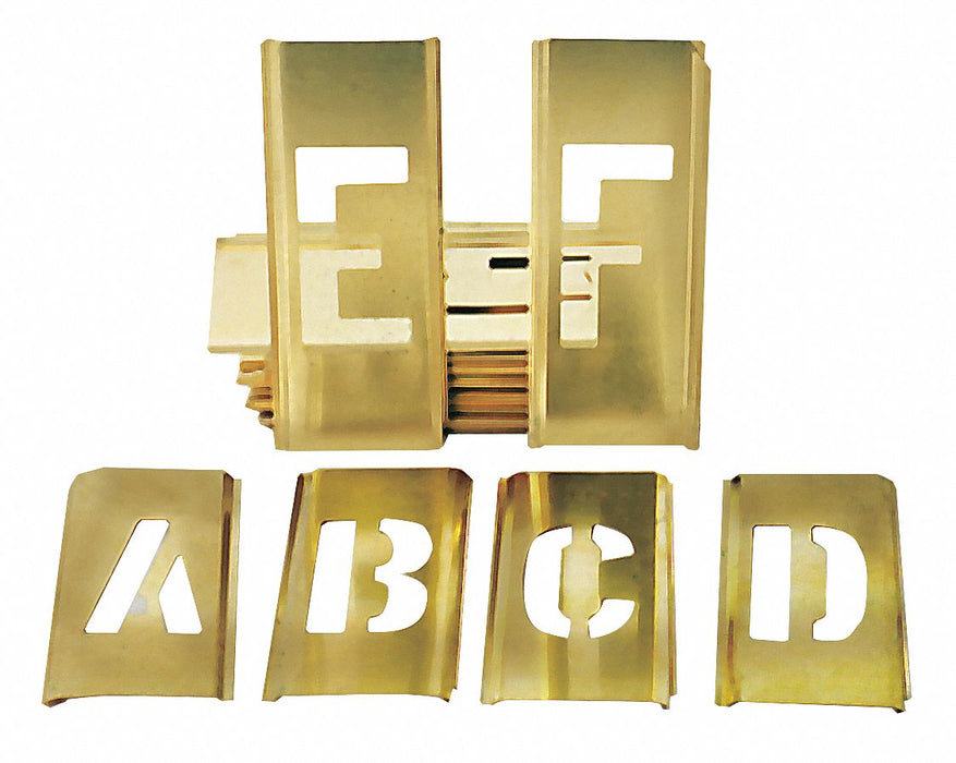 StencilSet CombinationSet Brass 45pcs