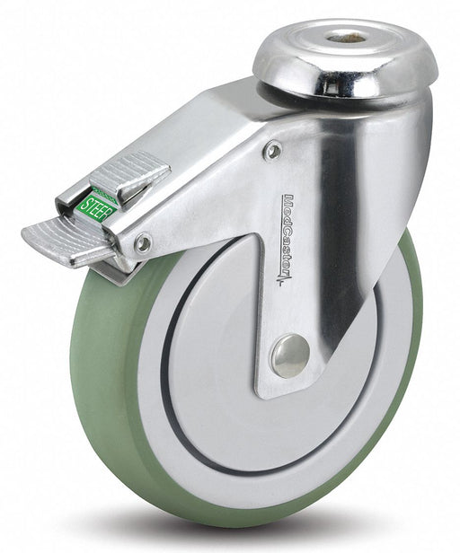 Bolt-Hole Caster 5 dia Swivel Rubber