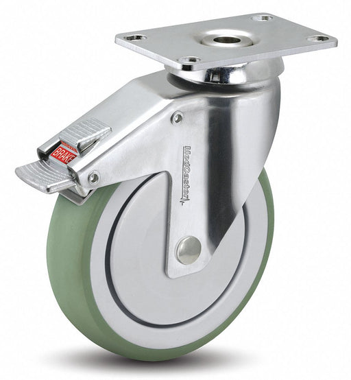 Plate Caster Swivel 5 Wheel Dia