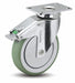 Plate Caster Swivel 5 Wheel Dia
