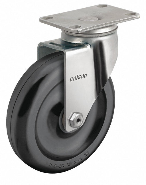 Plate Caster Swivel Polyolefin 5 1/8 H