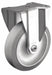 Plate Caster Rigid Rubber 5 1/8 H
