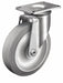 Plate Caster Swivel Rubber 4 11/16 H