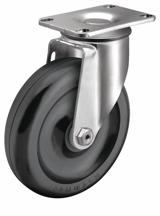 Plate Caster Swivel Polyolefin 4 11/16 H