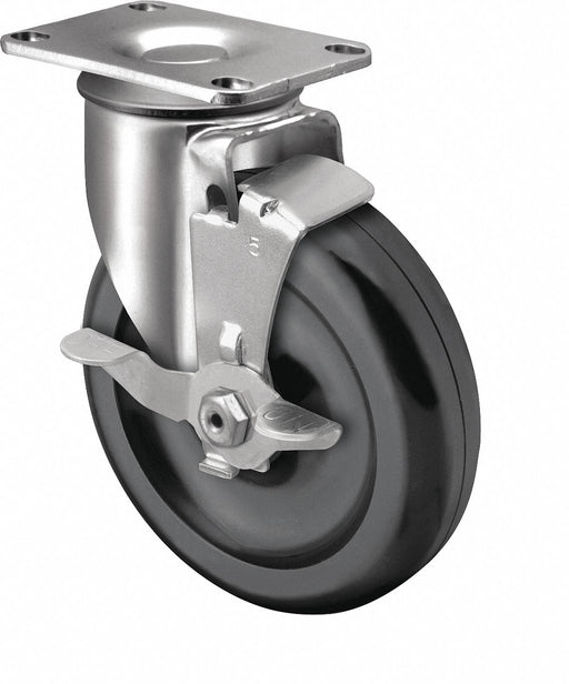 Plate Caster Swivel Polyolefin 4 11/16 H