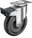 Plate Caster Swivel Polyolefin 6 3/16 H