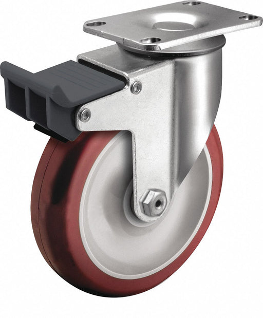 PlateCaster Swivel Polyurethane 6 3/16 H