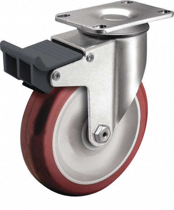 PlateCaster Swivel Polyurethane 6 3/16 H