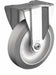 Plate Caster Rigid Rubber 4 1/8 H